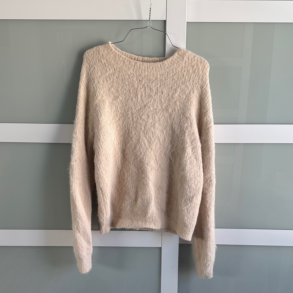 SHEIN Cream Textured Women's Sweater